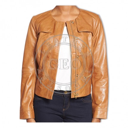Custom New Arrival Ladies Quality Leather Jackets